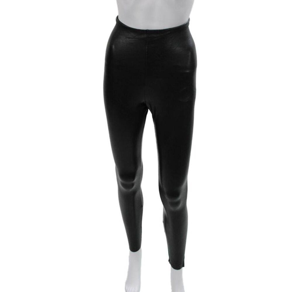 Commando Women Faux Leather Ankle Leggings Black Size S